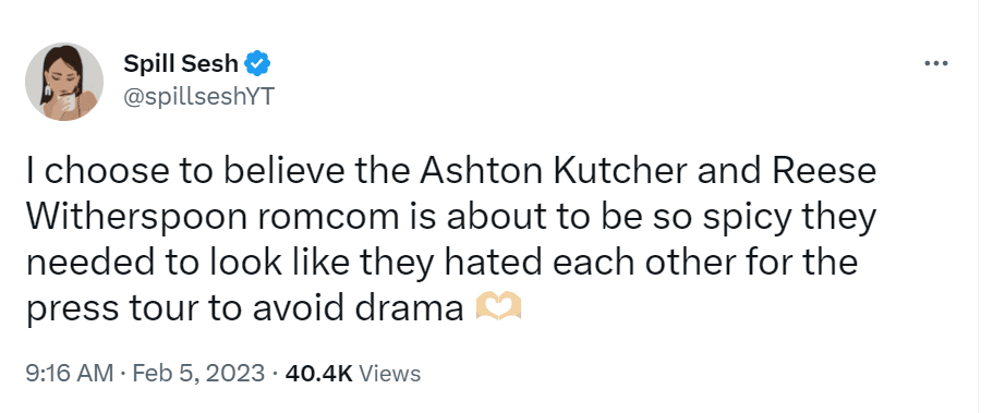 Reacción de fan a imágenes de Ashton Kutcher y Reese Whiterspoon en la 'premiere' de 'Your Place or Mine'
<br>