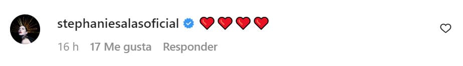 Lo hizo desde Instagram con esta serie de emoticonos de corazones que evidencian el gusto que pudo haberle dado al ver a su novio junto a sus hijos.