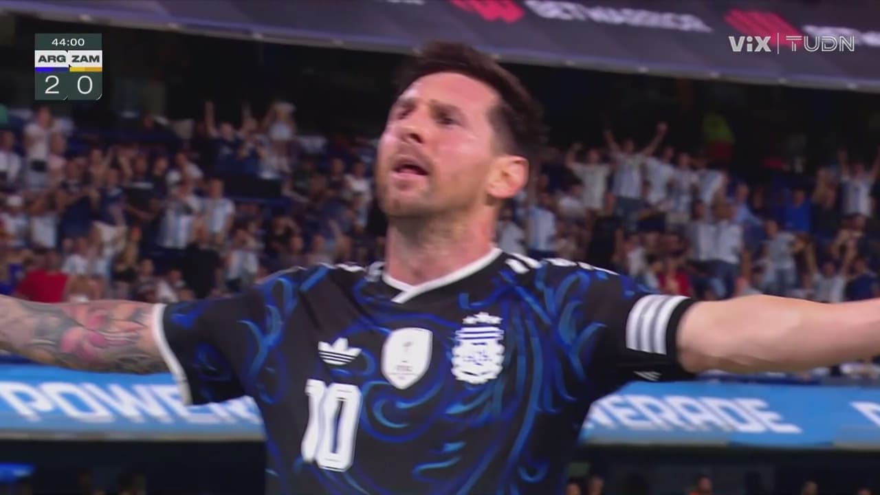 ¡Gol de Argentina, gol de Messi! Lio define el 2-0 sobre Zambia