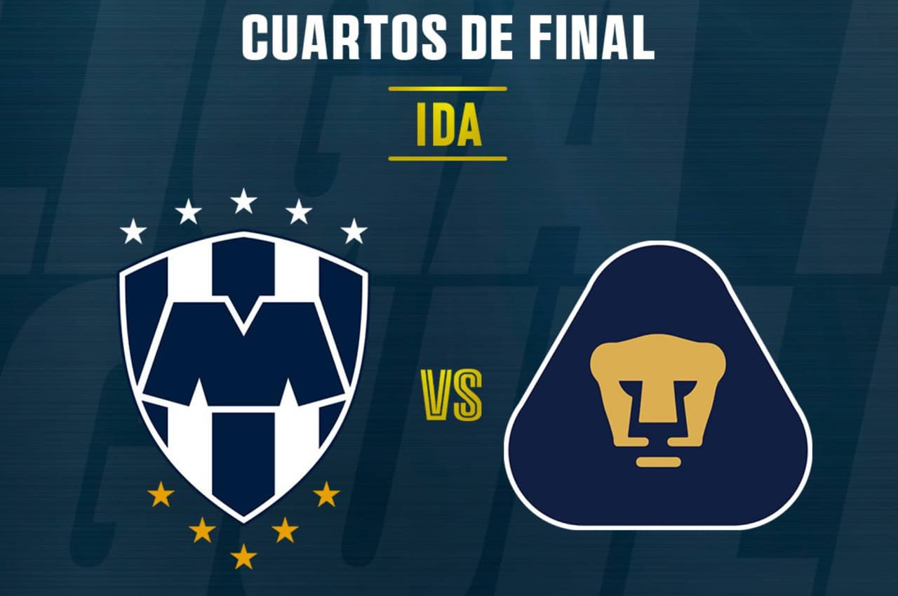 ¿Cuándo y a qué hora ver el partido de ida entre Monterrey y Pumas?