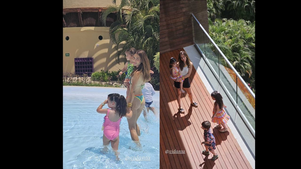 Claudia Álvarez protagoniza tiernas fotos con sus hijos