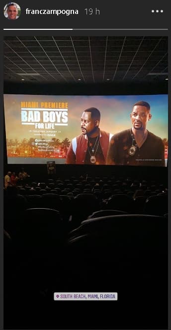 Francisca es gran admiradora de Will Smith. Este lunes en el show, contó que durante la función de estreno no se contuvo a gritar "te amo Will", aunque su prometido estuviera a lado.