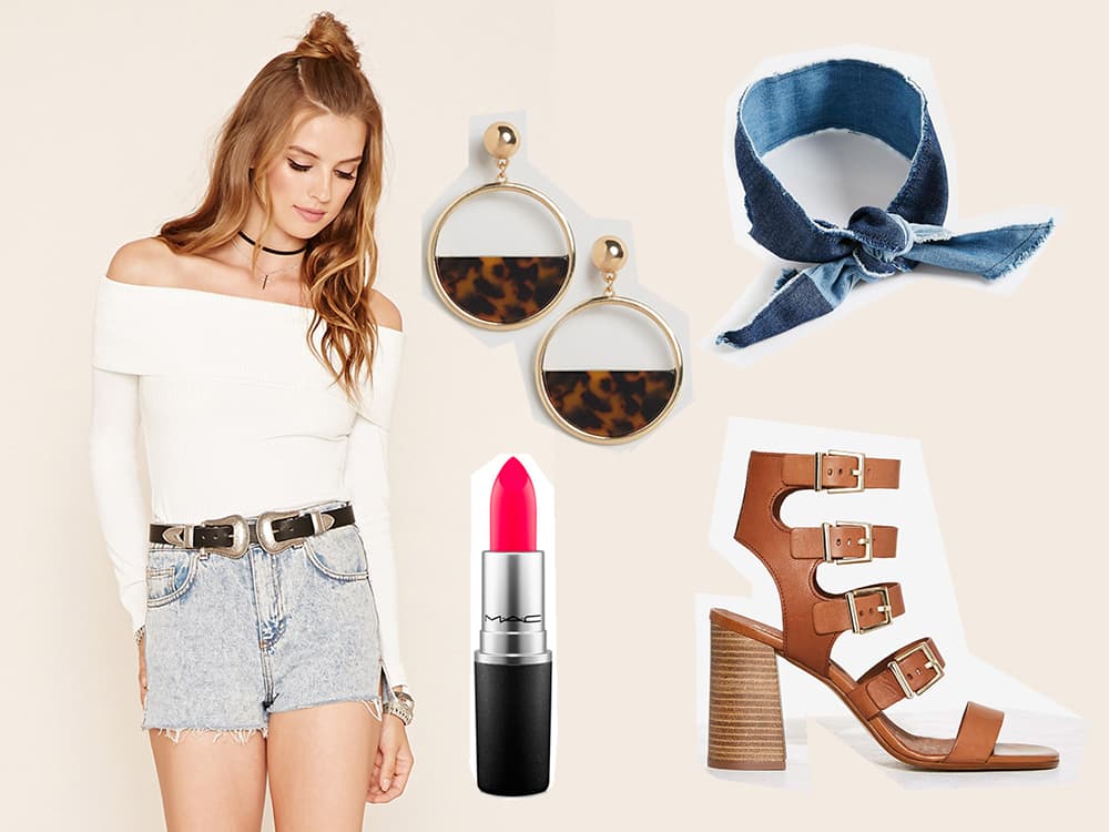 Andra Day, afroamericana nacida en Washington, triunfa además por su único estilo. Su lema es ser fiel a ella misma y no dejarse llevar por las tendencias. Es fan de los pañuelos para la cabeza, los tops que dejan los hombros al descubierto y los maxi aretes. En este look, el top es de Forever21, los aretes y el pañuelo de Asos, el labial de MAC, y las sandalias de NastyGal | Imágenes: Forever 21, MAC, Asos, NastyGal