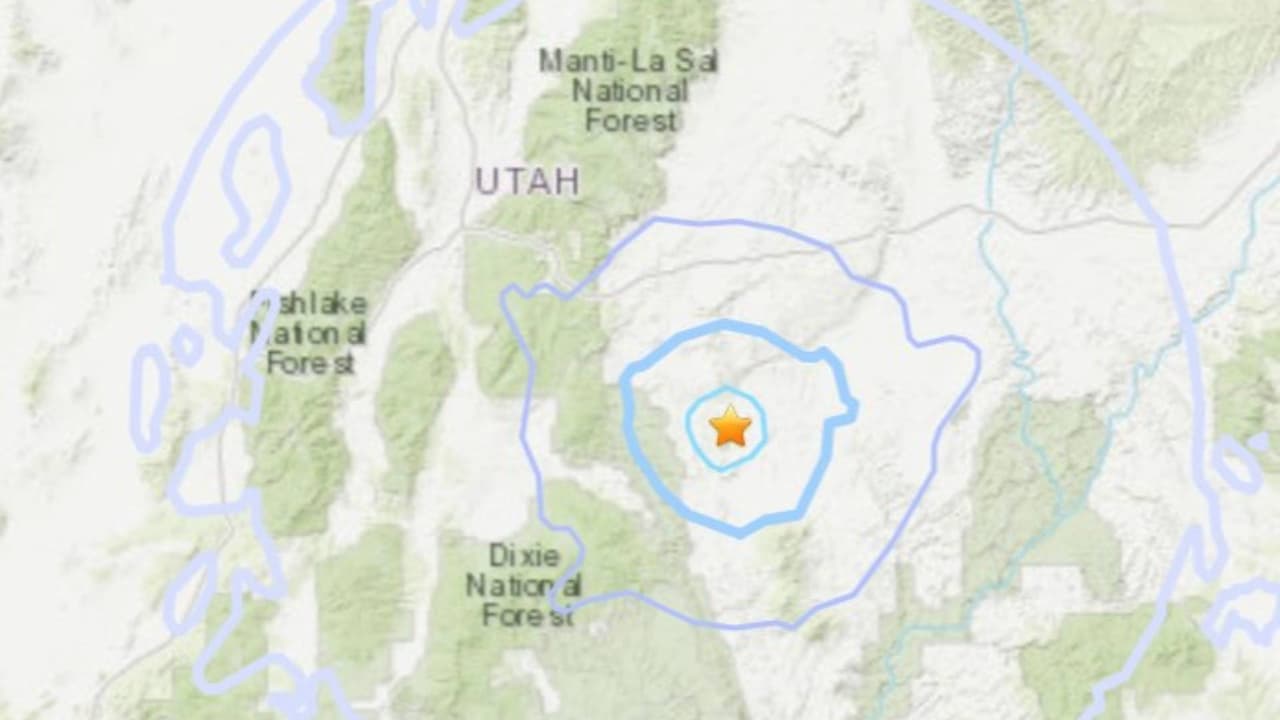 Un sismo cerca de Hanksville, Utah, remeció la mañana del domingo