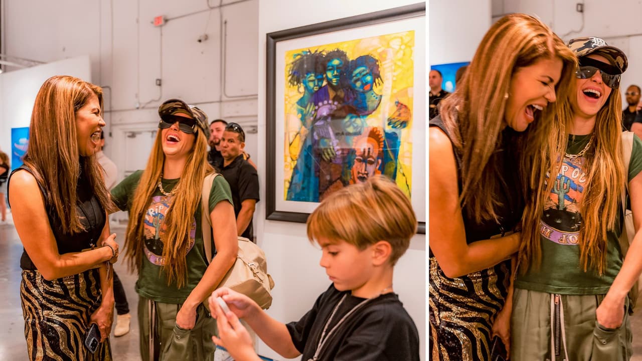 Shakira y Yei Duran durante su reencuentro.