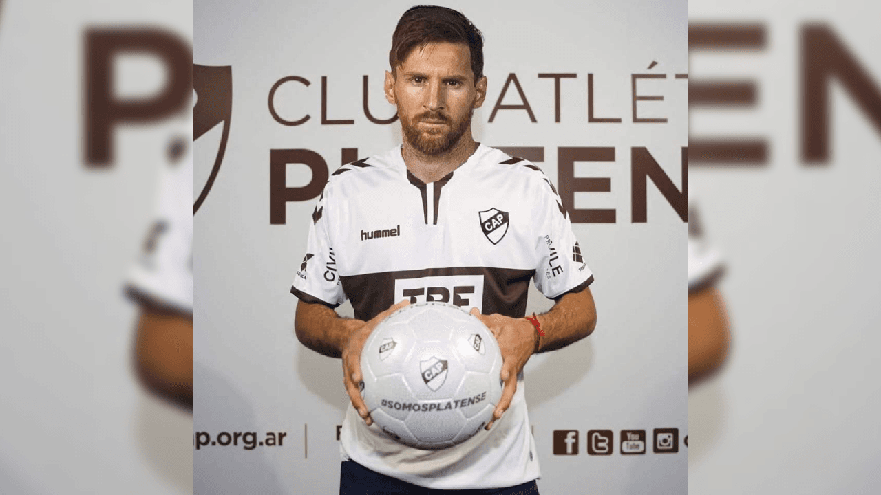 Messi con el Club Atlético Platente