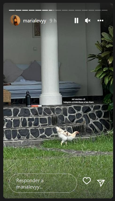 También dejó ver quién es su "vecino" en el sitio en el que se hospeda.
<br>