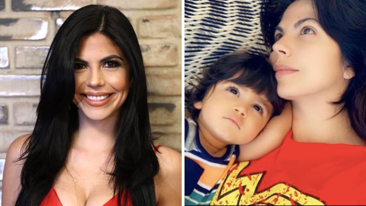 El hijo de África Zavala surfeó por primera vez: con un año de edad el bebé dominó las olas