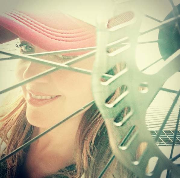 Andrea ha sido súper constante con los paseos en bici. No ha pasado un fin de semana sin su paseo.