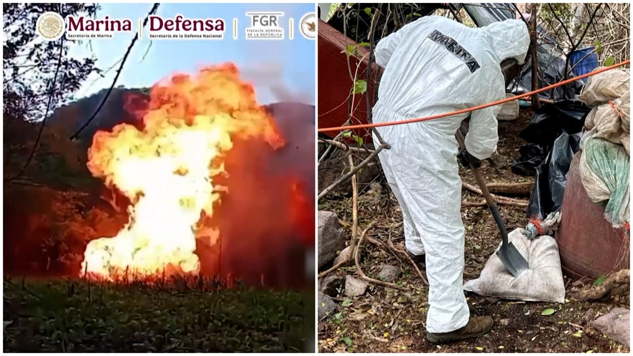 En imágenes: Destruyen un narcolaboratorio asegurado en Culiacán Sinaloa