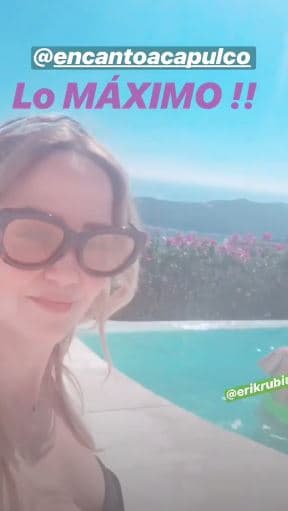 En sus historias de Instagram, Andrea mostró parte del hotel donde ella y su familia se hospedaron.