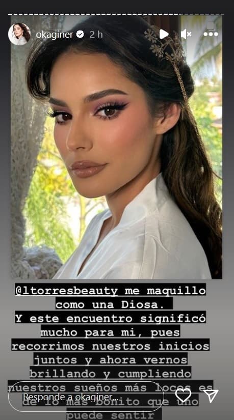 Su maquillaje corrió a cargo del reconocido ‘makeup artist’ Luis Torres, quien contó en Instagram que la conoce desde hace cinco años. 
<br>