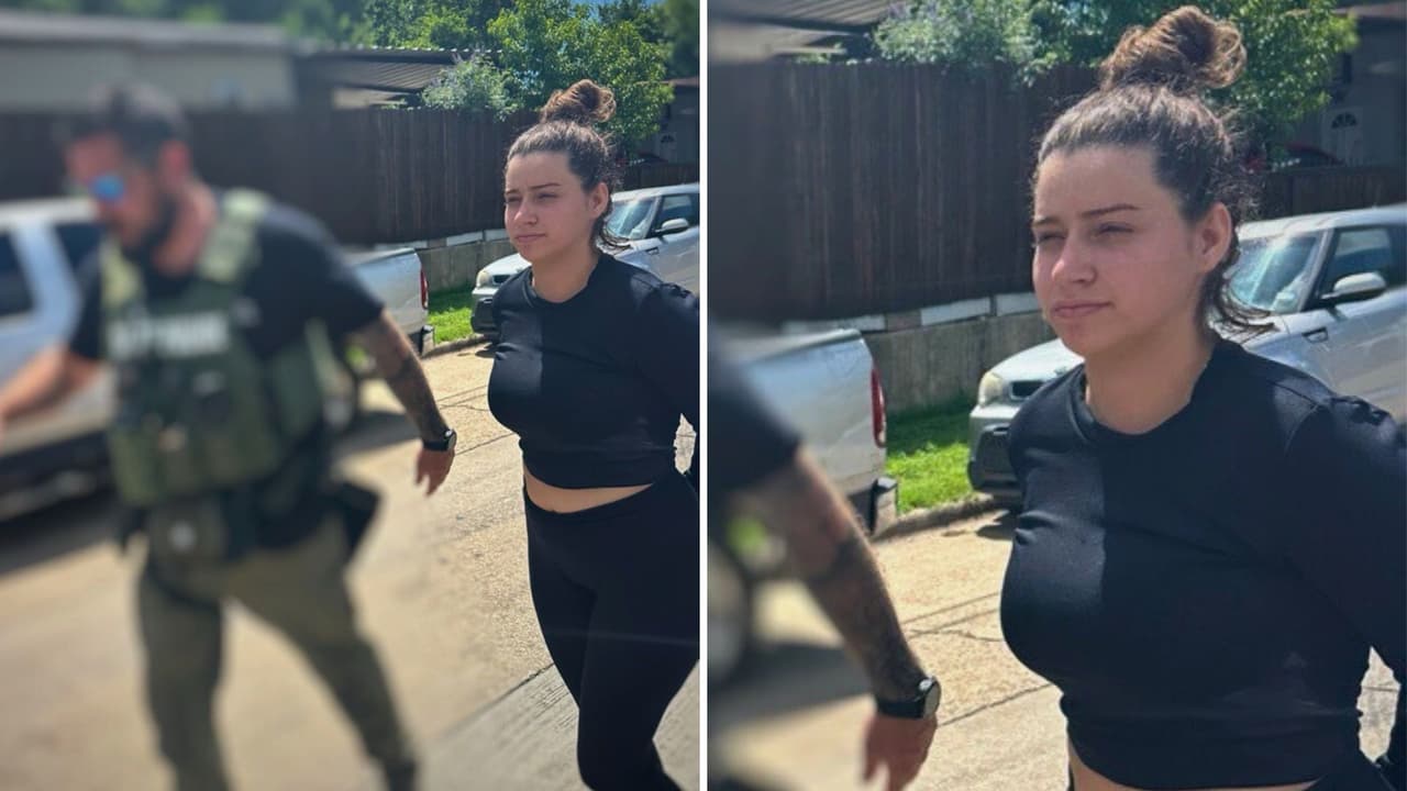 La Policía de Grapevine compartió una fotografía de Daikerlyn Alejandra González González, arrestada en el norte de Texas.