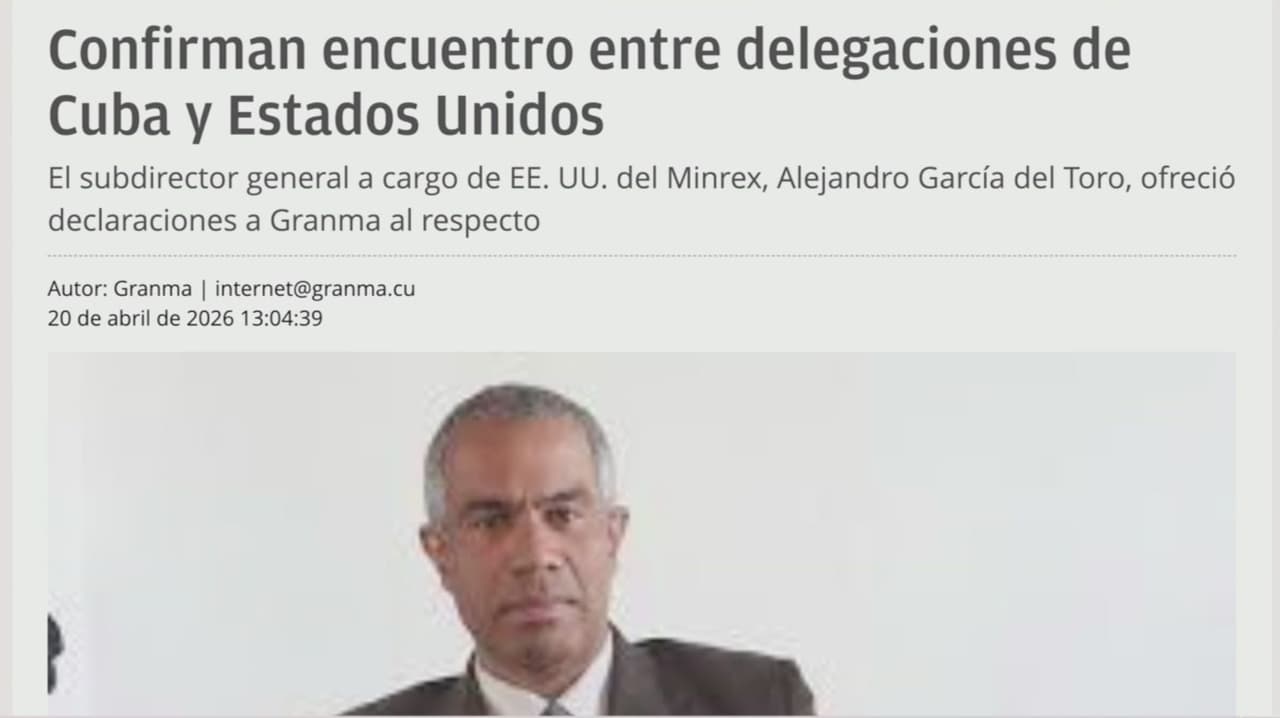 Régimen cubano acepta que sí hubo conversaciones con funcionarios de EEUU