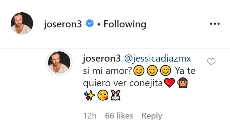 La respuesta del protagonista de 
<b><a href="https://www.univision.com/shows/te-doy-la-vida" target="_blank">Te Doy La Vida</a></b> no tardó en llegar: "
<b>¿Sí mi amor?</b>, ya te quiero ver conejita". Después de este comentario, sus fans de inmediato interpretaron que el actor quiere ver a su novia como mamá y aplaudieron la posibilidad. 
<br>