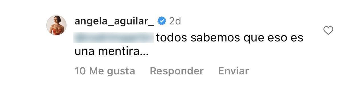 "Todos 
<b>sabemos que eso es una mentira"</b>, le respondió la cantante. 
<br>