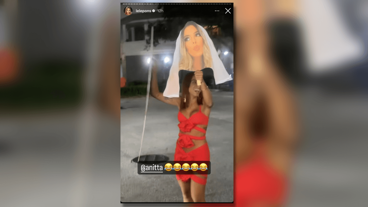 Anitta fue el alma de la fiesta. Con su humor y su sensualidad ayudó a que fuera una noche inolvidable para Lele Pons.