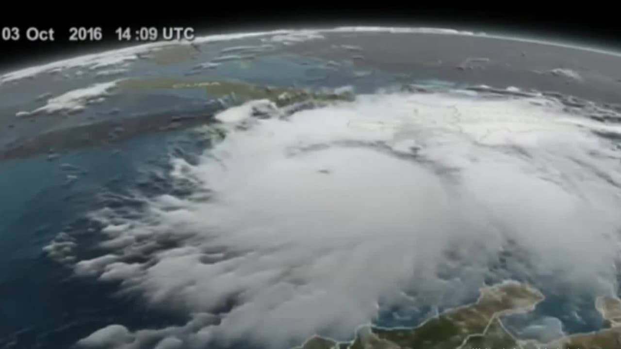 Imágenes desde el espacio muestran la fuerza del huracán Matthew