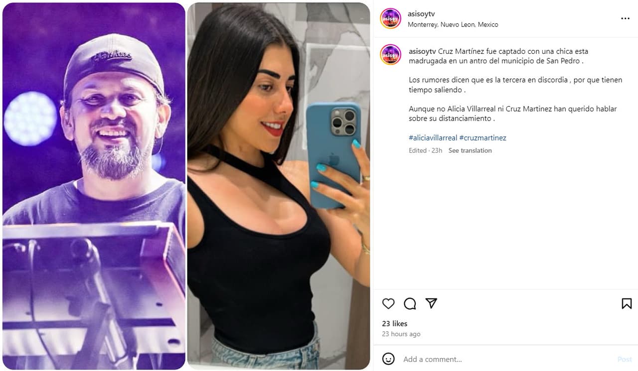 Cruz Martínez habría sido visto con esta jovencita en un club nocturno.