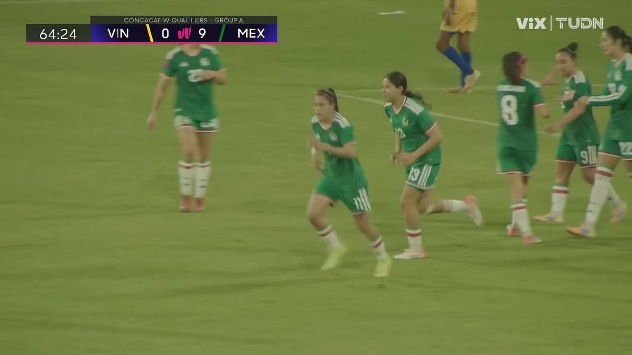 ¡Hat-trick también de la Maga Ovalle! México firma el noveno en el marcador