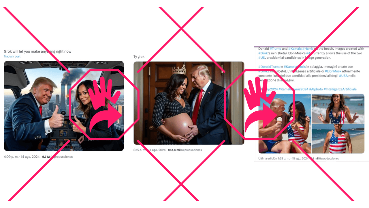 Fuente: capturas de X.