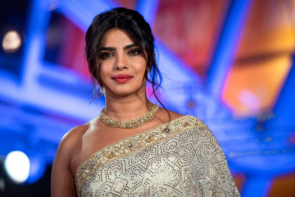 Indian actress Priyanka Chopra attends her tribute on Jemaa El Fnaa square during the 18th Marrakech International Film Festival on December 5, 2019 in Marrakech. (Photo by FADEL SENNA / AFP) (Photo by FADEL SENNA/AFP via Getty Images)