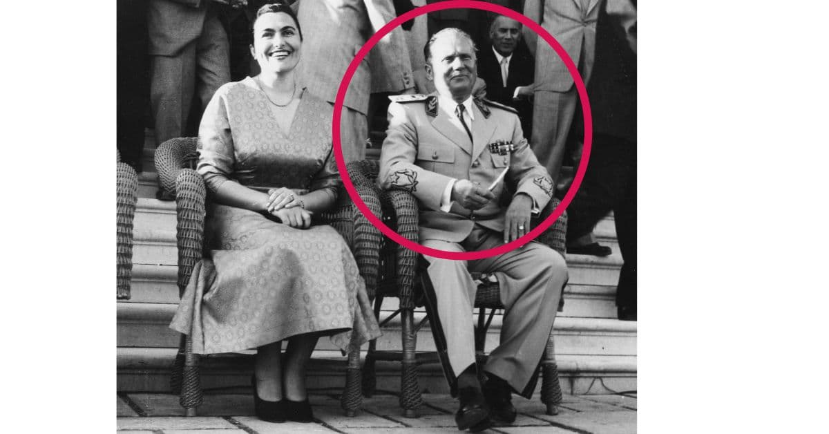 Josip Broz Tito y su esposa Jovanka Broz (1955)