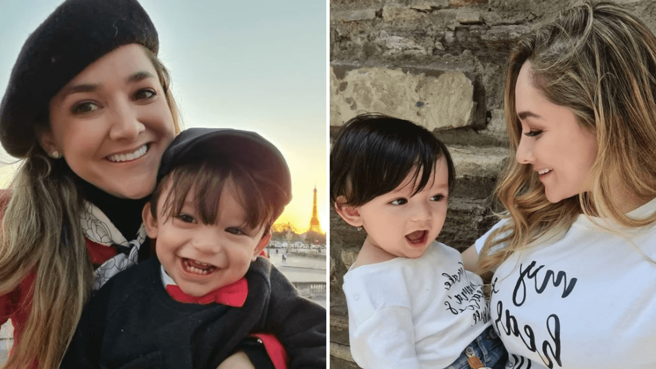 Sherlyn presumió la decoración de su árbol de Navidad dedicado a su bebé André