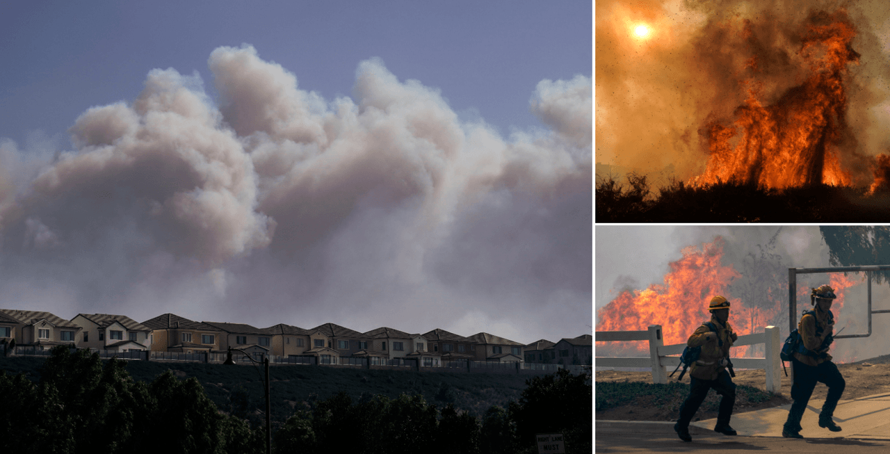 Con la llegada de los
<a href="https://www.univision.com/local/los-angeles-kmex/cientificos-estudian-el-patron-climatologico-de-los-vientos-de-santa-ana-y-los-resultados-son-sorprendentes-video">vientos de Santa Ana </a>a l sur de
<a href="https://www.univision.com/temas/california">California</a> dos incendios forestales de proporciones encendieron las alarmas en la región. Uno de ellos, denominado como el
<a href="https://www.univision.com/local/los-angeles-kmex/avanza-sin-control-el-incendio-silverado-en-el-sur-de-california-y-se-ha-evacuado-a-unas-100-000-personas">Incendio Silverado</a>, puedo ser causado por un equipo eléctrico de la compañía Southern California Edison.