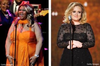 'La Reina del Soul' tomó los micrófonos y lanzó un cover del tema 'Rolling in the Deep' de Adele. ¡Es fascinante!