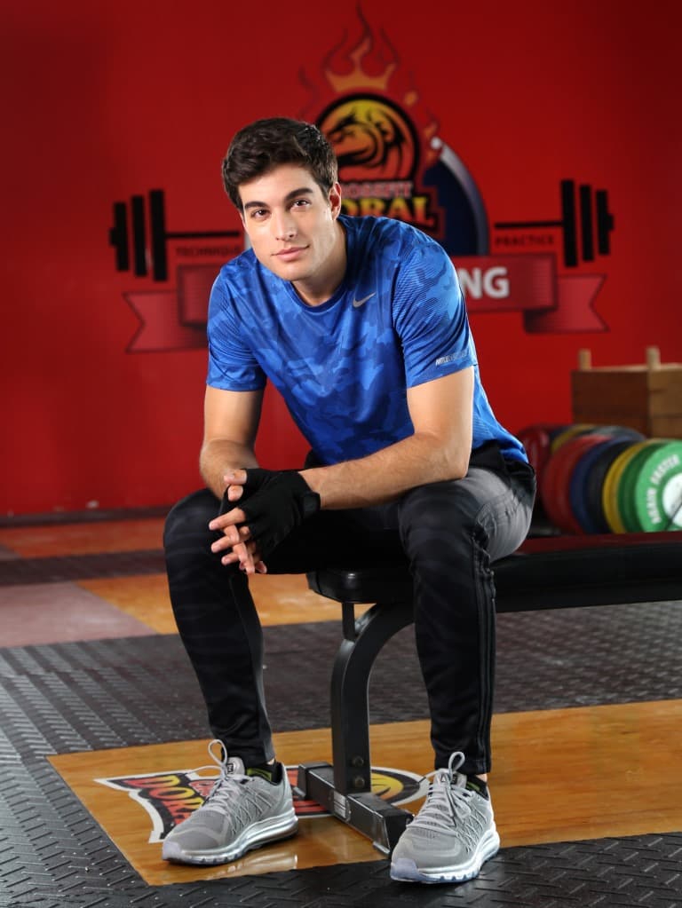 Y claro, con su atlética figura posó ante las cámaras.