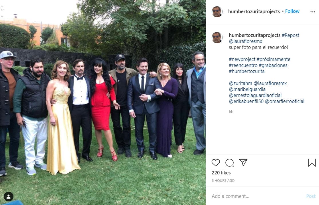 Desde el pasado 16 de noviembre 
<b><a href="https://www.univision.com/famosos/humberto-zurita-cuenta-porque-christian-bach-se-llevo-muchos-secretos-a-la-tumba-sobre-sus-ultimos-anos-de-vida-fotos">grandes estrellas</a> de las telenovelas mexicanas </b>han compartido en sus respectivas cuentas de Instagram fotografías donde aparecen juntos.
<br>