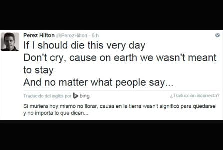 El bloggero Perez Hilton también recordó a Bobbi.