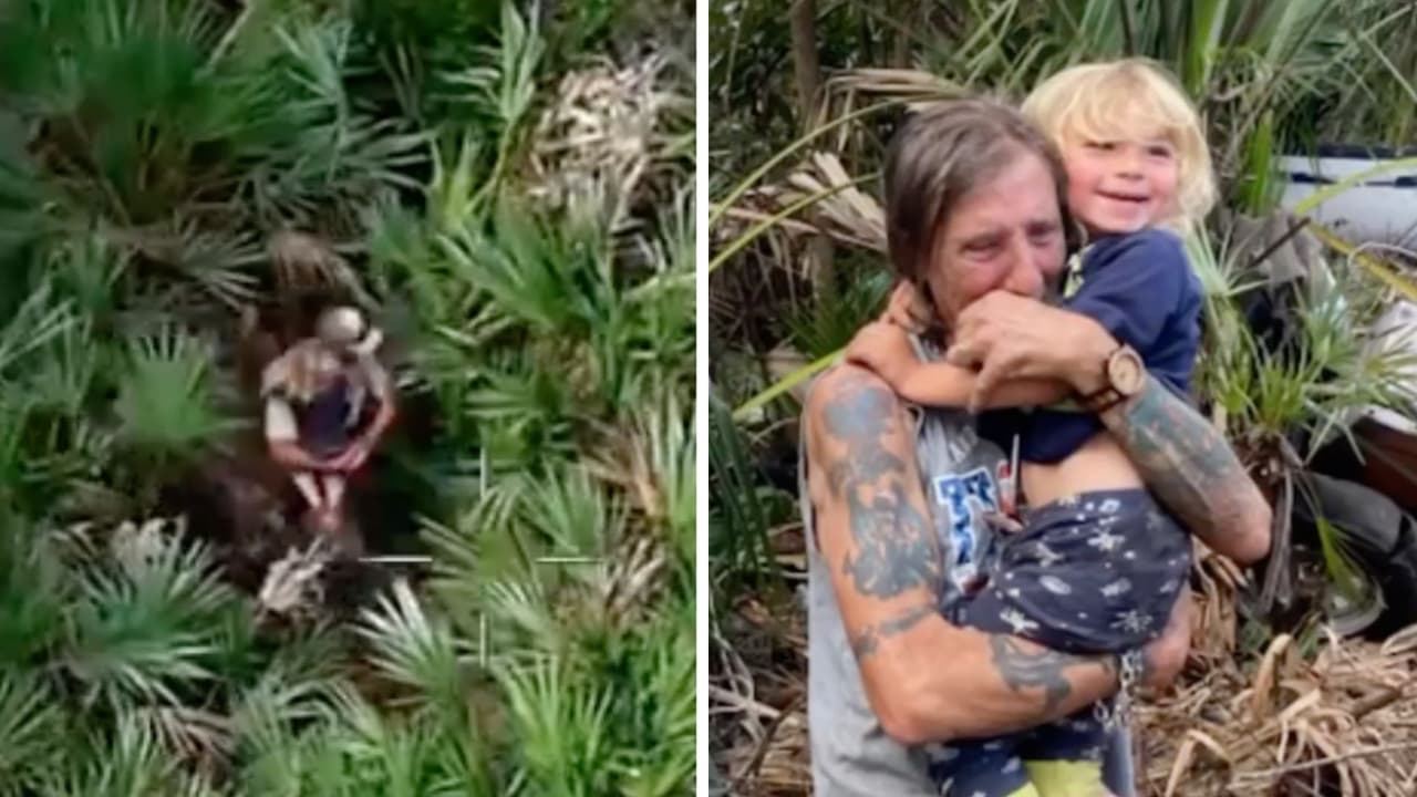 Así rescataron a niño de 4 años en un bosque tras ser reportado como desaparecido en Florida