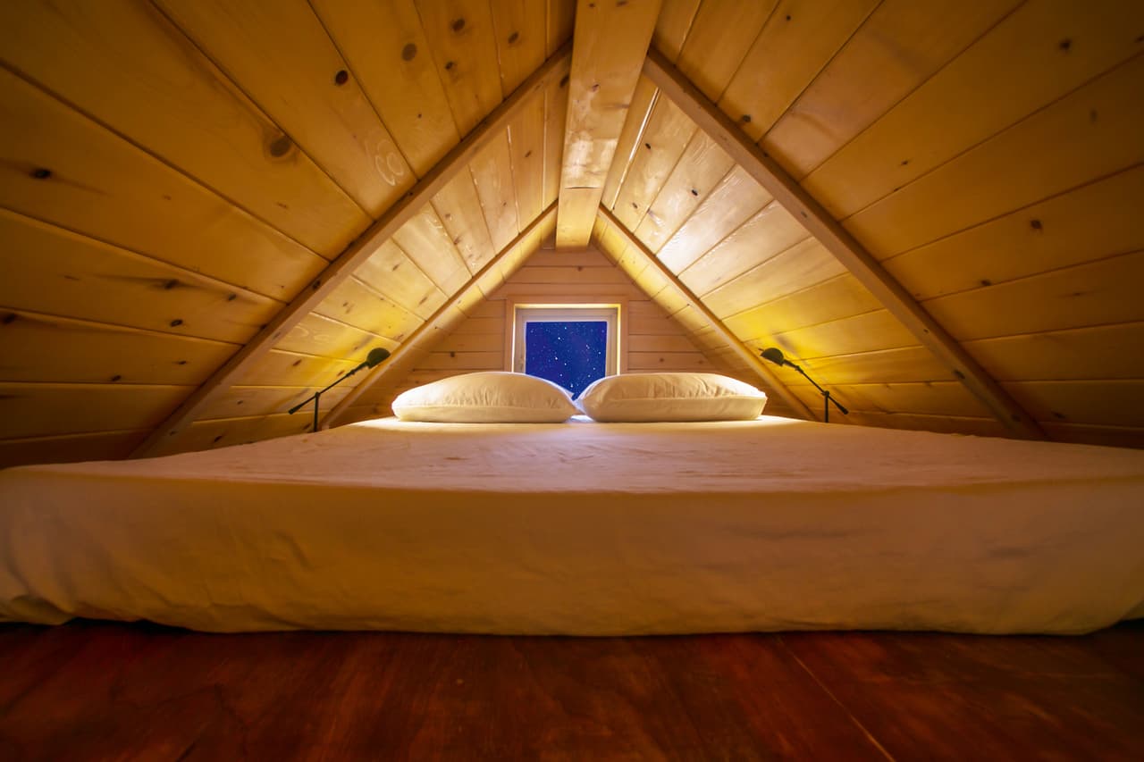 Cuando duermas podrás asomarte a ver las estrellas.