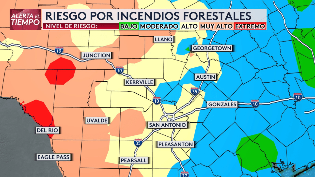 Este es el mapa de los riesgos. Cuidado si estás en estas zonas.