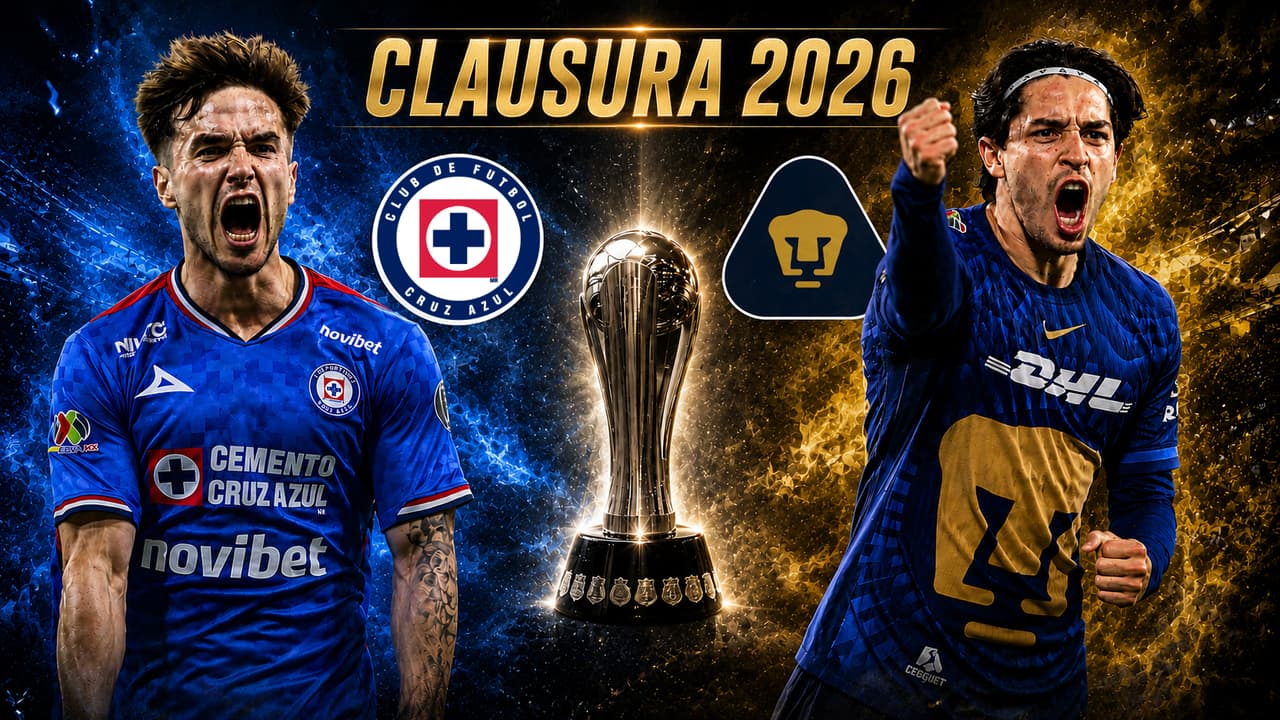 Pumas y Cruz Azul se enfrentan por tercera ocasión en una final de Liga MX