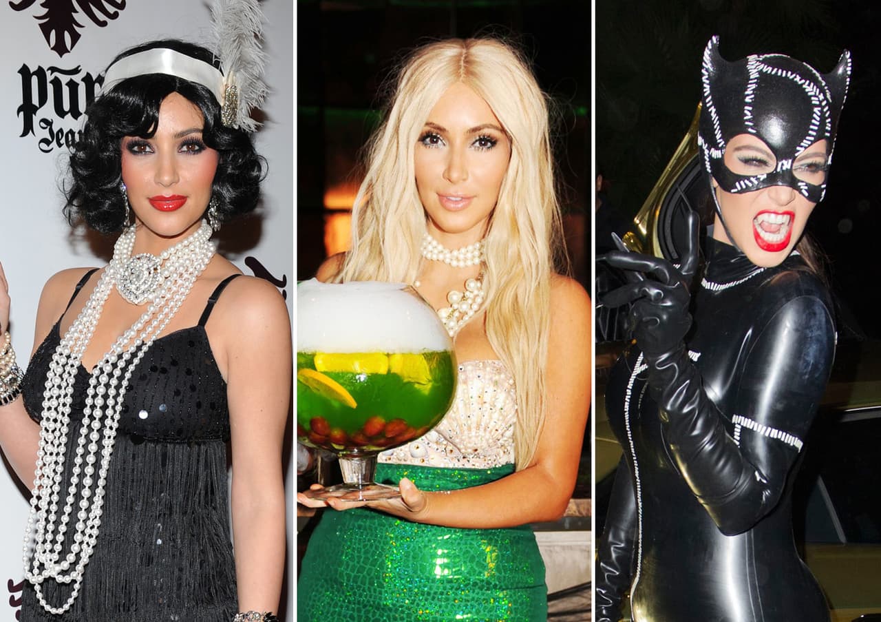 Todos los días Kim se esfuerza por lucir espectacular, y Halloween es una fecha en la que esta regla no puede ser una excepción. Checa los mejores disfraces que ha usado en la noche de brujas.