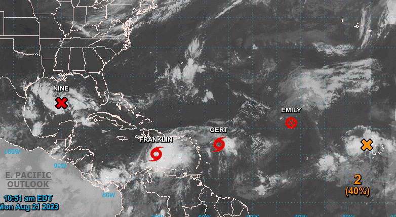 Despierta el trópico: 3 tormentas tropicales y 2 zonas de mal tiempo que pueden convertirse en ciclones