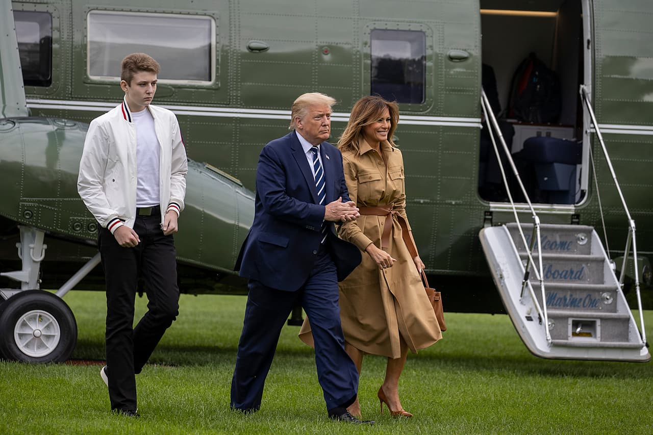 Donald Trump y Melania tienen un hijo, Barron Trump, de 14 años. 
<br>