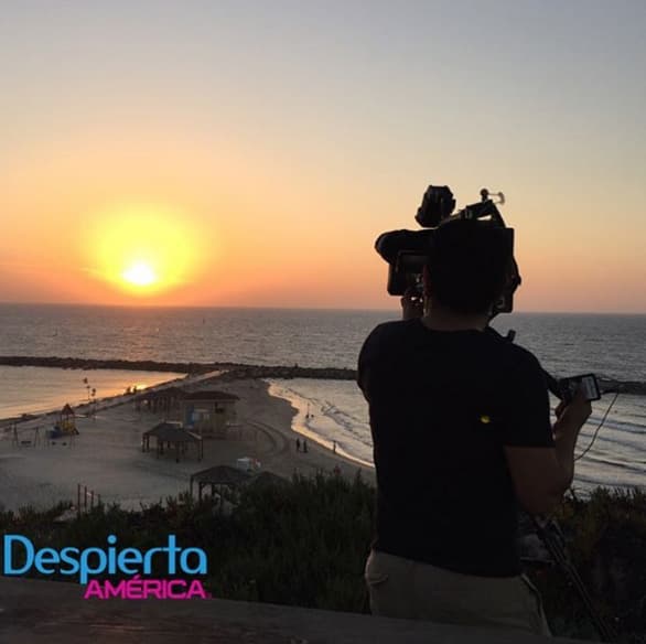 ¡Maravilloso! Así se ve un atardecer desde Tel Aviv.