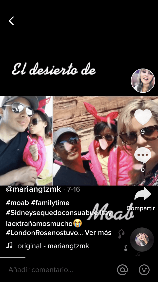 Apenas el 16 de julio compartió algunas fotos y videos del paseo que hizo por el desierto de Moab, en Utah, junto a Eliú Gutiérrez y London Rose, su primogénita.