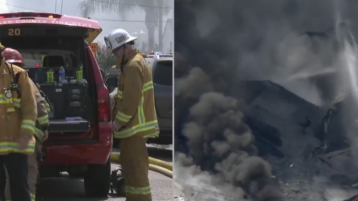 Investigan la causa de un incendio que destruyó una casa en Hawthorne