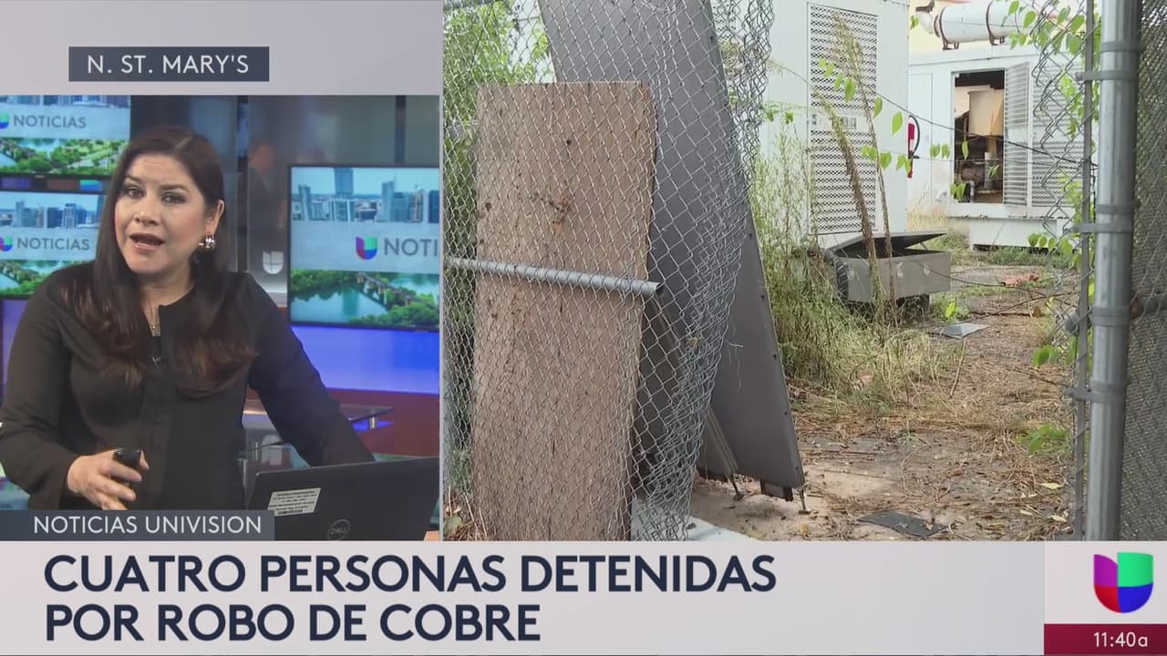 Cuatro personas fueron arrestadas por robar cobre, valuado hasta en 30 mil dólares, de un edificio abandonado.