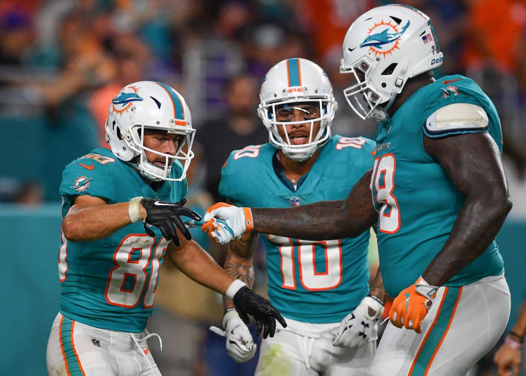 <b>21) Miami Dolphins</b>. Definitivamente son el segundo mejor equipo del Este de la AFC. Tener de regreso sano a su quarterback Ryan Tannehill les podría ayudar a competir por un sitio en los Playoffs.