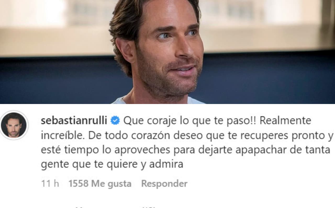 <b>"¡Qué coraje lo que te pasó!"</b>, escribió Sebastián Rulli tras conocer de viva voz de su colega lo que le sucedió.