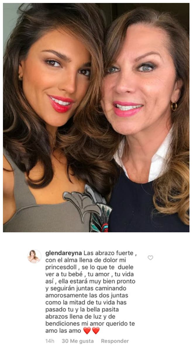 No pudo faltar el mensaje de la modelo Glenda Reyna, la mamá de Eiza.