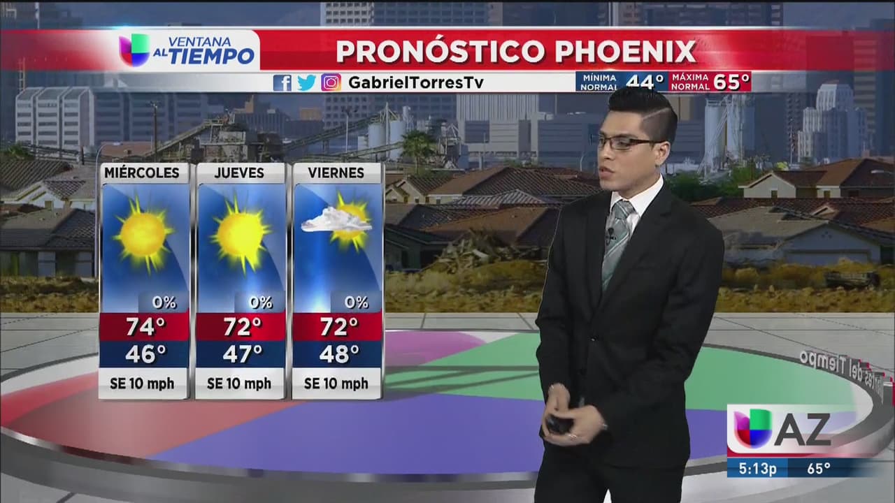 Temperaturas frescas en el Valle