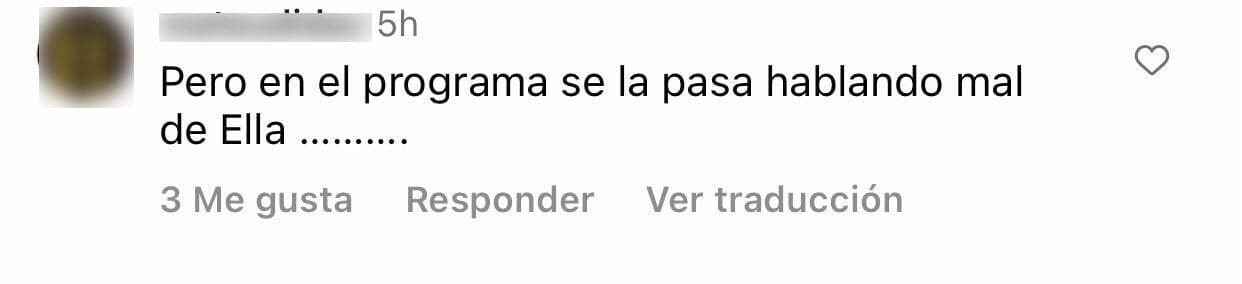 Entre los comentarios también resaltó este mensaje de uno de los seguidores de Raúl de Molina que hizo alusión a la esposa del famoso presentador: "Pero en el programa (de 
<b>El Gordo y la Flaca</b>) se la pasa hablando mal de ella", escribió la persona. 
<br>