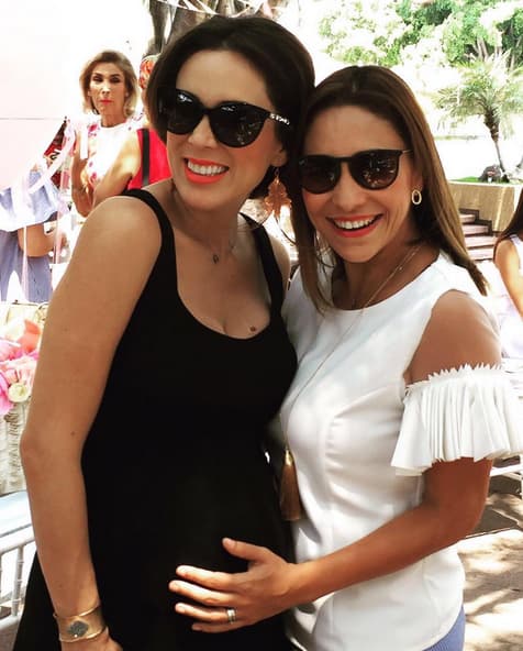 En la recta final de su tercer embarazo siempre lució radiante.